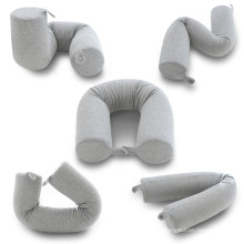 Bendable Rolling For Travel Neck Lumbar And Leg Support  Airplane Pillow Cooling Memory Foam Travel Pillow